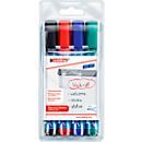 edding 383 Flipchart-Marker, Keilspitze, farbsortiert, 4er Set