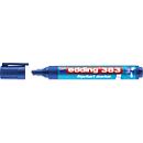 edding 383 flipchartmarker, wigvormige punt, blauw, 10 stuks