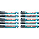 edding 383 flipchartmarker, wigvormige punt, zwart, 10 stuks