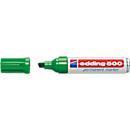 edding 500, met wigvormige punt 2-7 mm, groen, 10 stuks