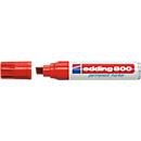 edding 800, m. wigvormige punt, 4-12 mm, rood, 5 stuks