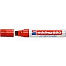 edding 850 Permanent Marker, Keilspitze 5-16 mm, rot, 5 Stück