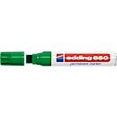 edding 850 permanent marker, wigvormige punt 5-16 mm, groen, 5 stuks