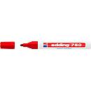 EDDING Marcador de pintura 750, 2-4 mm, rojo, 10 unidades