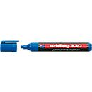 EDDING Marcador permanente 330, con punta de cuña, 1-5 mm, 1 pieza, azul