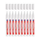 EDDING paint marker 751, 1-2 mm, wit, 10 stuks