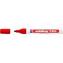 EDDING paint markers 750, 2-4 mm, rood, 10 stuks