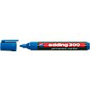 EDDING Permanent marker 300, met ronde punt, 10 stuks, blauw