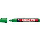 EDDING Permanent Marker 300, mit Rundspitze, 1 Stück, grün