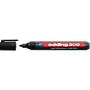 EDDING permanent marker 300, with round tip, 10 pieces, black