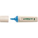 edding Textmarker 24 EcoLine, zu 90 % aus nachwachsenden Rohstoffen, nachfüllbar, Schreibfarbe blau, 10 Stück
