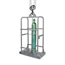 Eichinger-Industrie Gasflaschenkorb, für 4 Gasflaschen mit Ø 250 mm, bis 350 kg, B Standsicherung, 900 x T 600 x H 2000 mm, feuerverzinkt