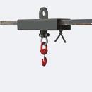 Eichinger-Industrie Lasthaken-Stapleraufsatz, für 1 Gabelstaplerzinken, bis 1000 kg, Stahl, anthrazitgrau RAL 7016