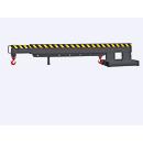 Eichinger-Industrie Teleskoplader für Stapler, 7-stufig teleskopierbar, 950-5000 kg, 2 Wirbellasthaken und Standfuß, Stahl, anthrazitgrau RAL 7016