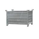 Eichinger-Industrie Vollwand-Stapelpalette, bis 2000 kg, 4 Seitenwände, Kranösen, B 1000 x T 800 x H 750 mm, Stahl, feuerverzinkt