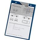 EICHNER Auftragstasche Secure, für DIN A4 Dokumente, 10 Stück, inkl. Schlüsselfach, B 230 x T 5 x H 330 mm, blau