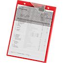 EICHNER Auftragstasche Secure, für DIN A4 Dokumente, 10 Stück, inkl. Schlüsselfach, B 230 x T 5 x H 330 mm, rot