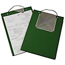 EICHNER Edge order pouch, for A4 documents, key compartment, W 230 x D 5 x H 330 mm, 10 pieces, green