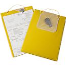EICHNER Edge order pouch, for A4 documents, key compartment, W 230 x D 5 x H 330 mm, 10 pieces, yellow