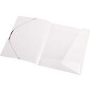 EICHNER elastomap, A4, 3 flappen, 10 stuks, transparant