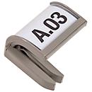 Eichner etiketteerclip, voor wand-sorter, lichtgrijs, B 29 x H 31 mm, 5 st.