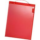 EICHNER Pochette de commande Basic, fermeture velcro, DIN A4, rouge, 10 pièces