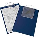 EICHNER Pochette de commande Magnetic, pour documents DIN A4, compartiment pour clés, fermeture magnétique, protection contre les déchirures, bleu, 10 pièces