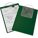 EICHNER Pochette de commande Magnetic, pour documents DIN A4, compartiment pour clés, fermeture magnétique, protection contre les déchirures, vert, 10 pièces
