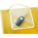 EICHNER Pochette de commande Plus, fermeture velcro et compartiment à clés, pour documents DIN A4, jaune, 10 pièces