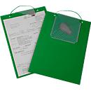 EICHNER Pochette de commande Plus, fermeture velcro et compartiment à clés, pour documents DIN A4, vert, 10 pièces