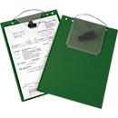 EICHNER Pochette de commande Turbo, fermeture velcro, compartiment à clés et soufflet extensible, pour documents DIN A4, vert, 10 pièces