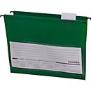 Eichner suspension file pockets, for formats up to DIN A4, PVC, 10 pieces, green