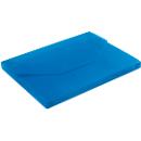 EICHNER verzamelbox, extra breed, steeksluiting, polypropeen, 5 stuks, transparant-blauw