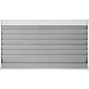Eichner werkplaatsplanner, brede uitvoering, 6 rails, voor maximaal 30 A4 ordervakken, B 1580 x H 900 mm, kunststof, grijs