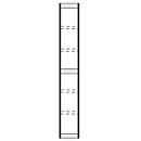 Eindwand, voor stalen rek PROGRESS 2000, H 2600 x D 400 mm, zilver