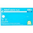 Einmalhandschuhe Medi-Inn® PS Nitril White Plus, für links/rechts, puderfrei, nicht steril, allergikergeeignet, Größe M, Nitril, weiß, 100 Stück