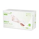 Einmalhandschuhe Medi-Inn® PS Nitril White Plus, für links/rechts, puderfrei, nicht steril, allergikergeeignet, Größe M, Nitril, weiß, 100 Stück