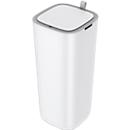 EKO Morandi Smart sensor afvalbak, kunststof, touch bedieningspaneel, geurdicht, B 271 x D 271 x H 591 mm, 30 liter, wit