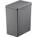 EKO Poubelle Morandi Touch, peu encombrante, Touch Bar, plastique, L 206 x P 325 x H 400 mm, 20 litres, gris