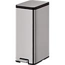 EKO Treteimer Ecomaid, 45 Liter, fingerabdruckfest, Kunststoff-Inneneimer, B 286 x T 428 x H 753 mm, Edelstahl mattgrau