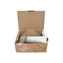 Elco emballage d'expédition avec fermeture enfichable, XL, carton ondulé 1 cannelure, intérieur 460 x 335 x 175 mm, extérieur 465 x 340 x 180 mm, FSC Mix, brun/noir/blanc