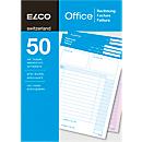 ELCO OFFICE carbonless copy pads, A5, invoices
