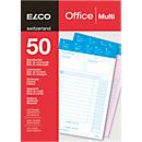 ELCO OFFICE Durchschreibeblöcke, A5, LS/Rechn./Guts.