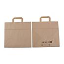 Elco Papiertasche mit Flachhenkel, Kraftpapier, L 220 x B 320 x H 300 mm, 200 Stück, braun