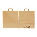 Elco sac en papier avec anse plate, papier kraft, L 450 x l 150 x H 490 mm, 200 pièces, brun