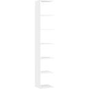 Élément d'extension de bibliothèque Pombal, l. 400 x P 370 x H 2240 mm, blanc