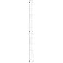 Élément de grille, en acier, l. 150 x H 2086 mm, argent clair