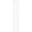Élément de grille, en acier, l. 350 x H 2086 mm, bleu