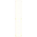 Élément de grille, en acier, l. 350 x H 2086 mm, jaune