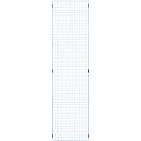 Élément de grille, en acier, l. 550 x H 2086 mm, bleu
